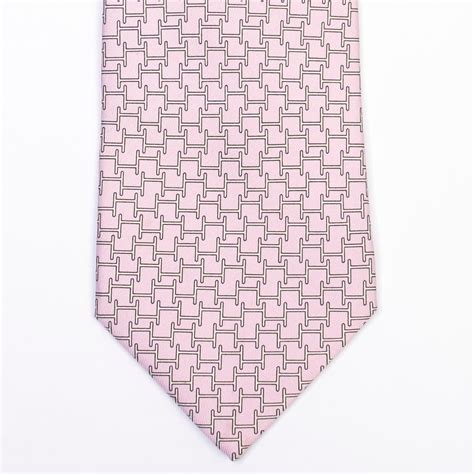 hermes pink tie